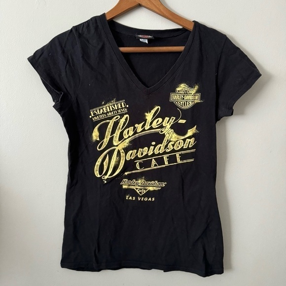 Harley Davidson cafe Y2K tee shirt Las Vegas M - Picture 2 of 5